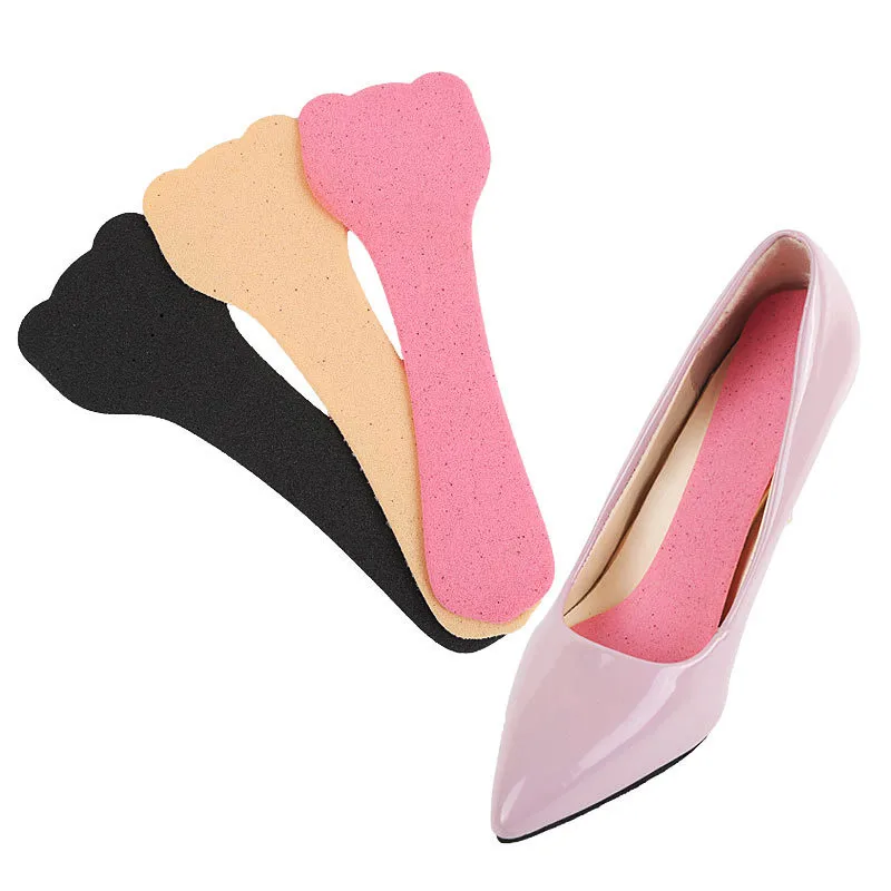 

1 Pair Breathable T-Shape Non Slip Insole Pad Inserts Anti-wear Women Ladies Foot Heel Protector Liner Shoe Insole Orthotic
