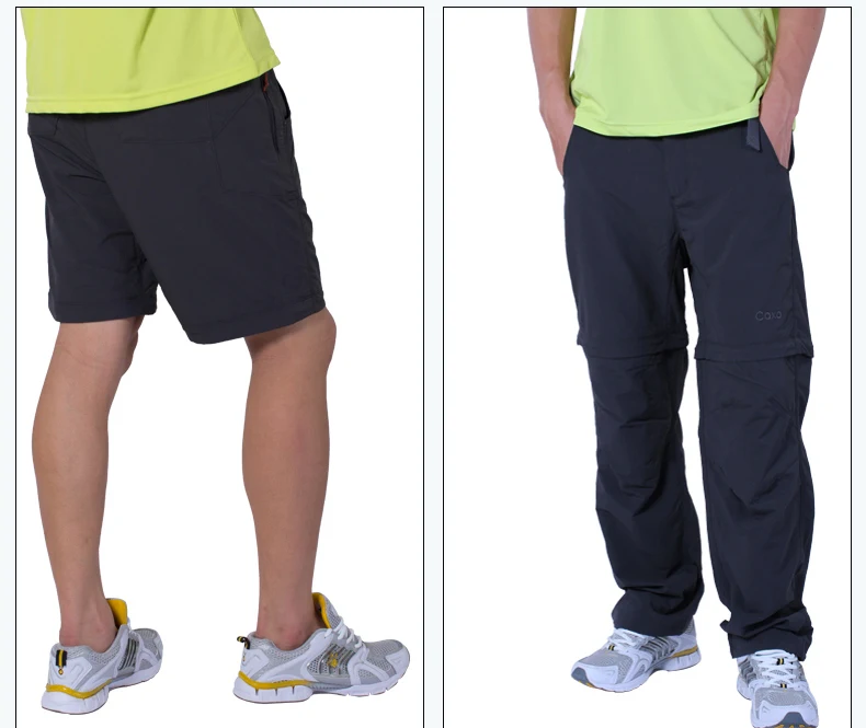 Мужские брюки для рыбалки, дышащие быстросохнущие UPF30 брюки, съемные брюки с несколькими карманами, длинные брюки для походов и кемпинга