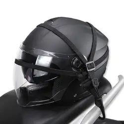 Черные прочные выдвижные крючки для мотоциклов веревка для шлема топливный бак багажная сетка банджи Шлем эластичный веревочный ремешок