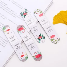 Креативная симпатичная Фламинго Закладка-магнит Студенческая многофункциональная ручная счетная записная магнитная закладка Детские канцелярские принадлежности