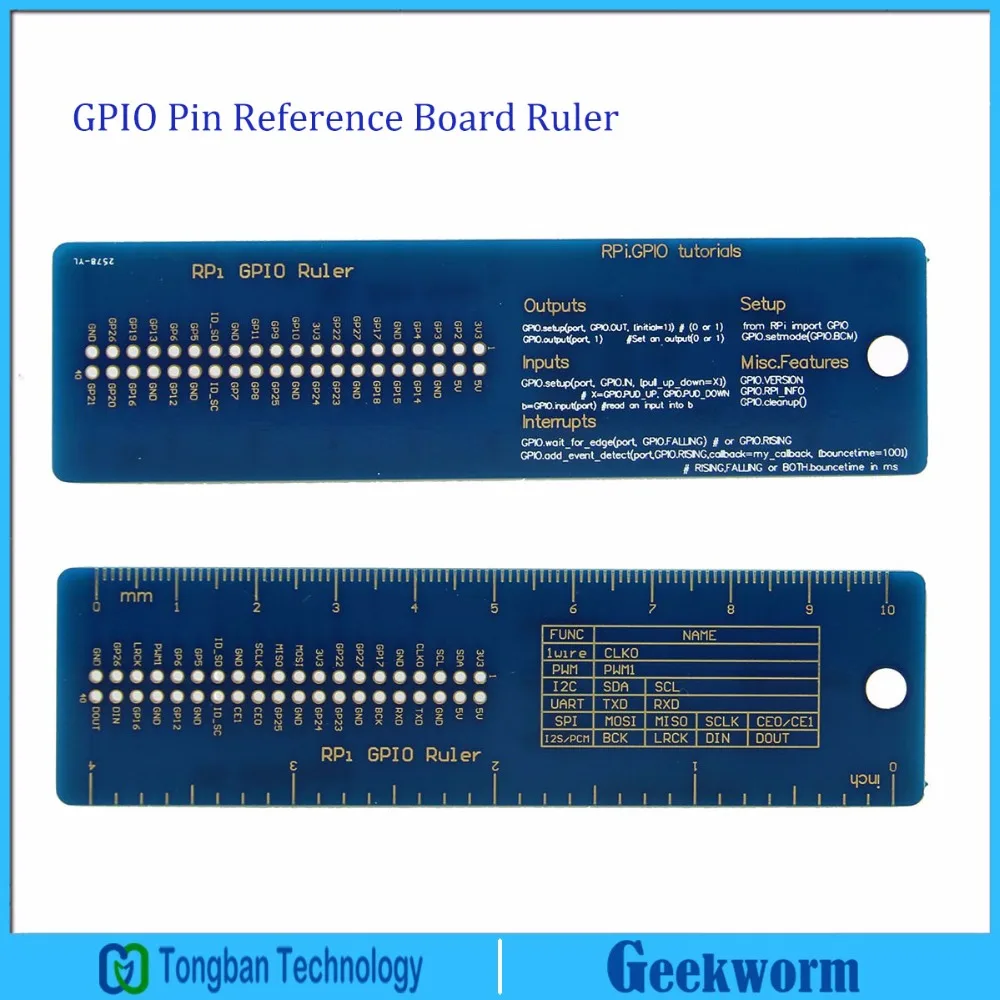 

Raspberry Pi 3 Model B GPIO Pin Reference Board GPIO Ruler Compatible with Raspberry pi 3 / 2B