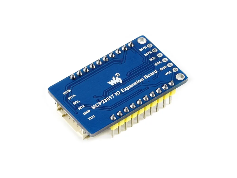 Плата расширения IO Waveshare MCP23017 плата I2C расширение 16I/O совместима с Raspberry Pi / micro:bit