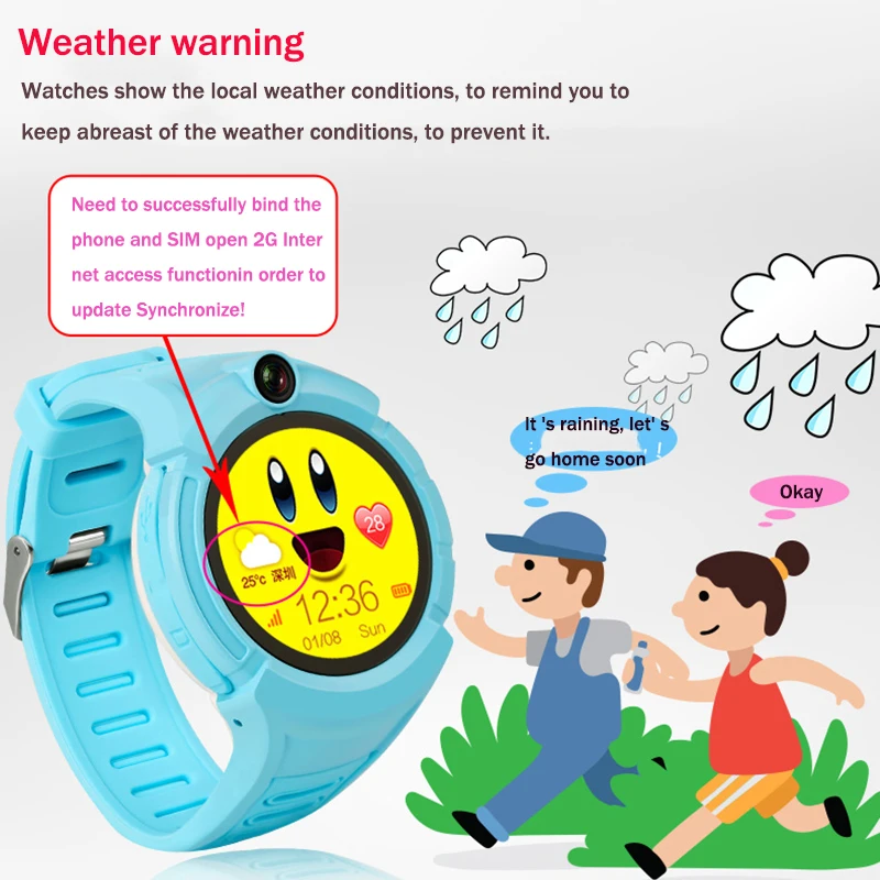 Vm50 Q360 Smart Baby GPS Watch with Camera Child smartwatch SOS Anti-Lost Monitor Tracker Watches Phone for kids PK Q528 Q750