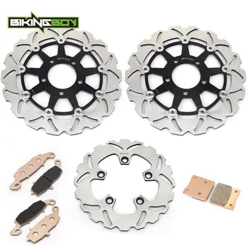 شراءأقراص مكابح أمامية وخلفية من BIKINGBOY أقراص دوّارات + وسادات لسوزوكي GSX600F GSX750F Katana 2004 2005 2006 GSX 600 750 F دراجة نارية