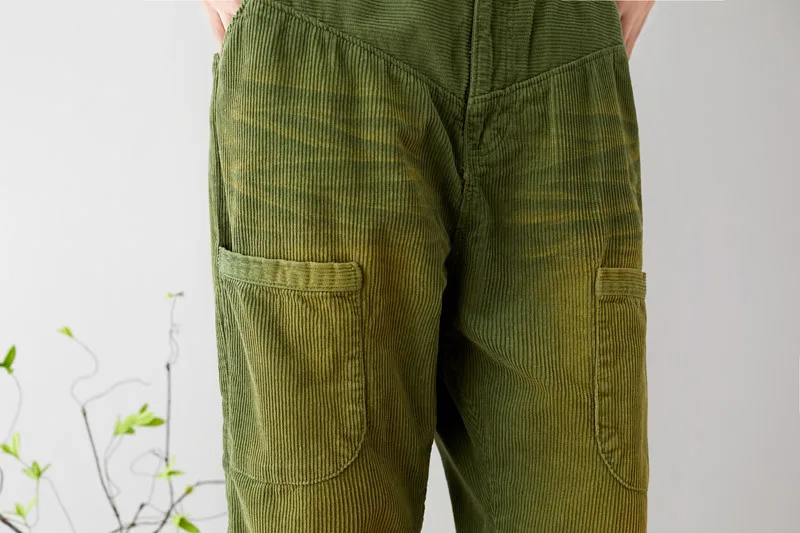 Вельветовые брюки с эластичной резинкой на талии, широкие брюки в стиле хип-хоп, винтажные повседневные мешковатые вельветовые шаровары