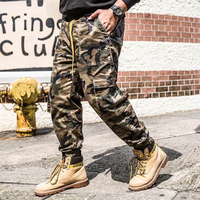 Men Camouflage Military Cargo Pants plus size 42 44 46 Men Hip Hop Streetwear pants Fashions Harlan Trouers Autumn mens pants