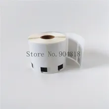 6 x Рулоны Brother DK 11209 DK11209 DK-11209 1209 Совместимость Термальность этикетки 29 мм x 62 мм с наружной резьбой 1-1/" x 2 3/7" 1209 QL 570 580 700