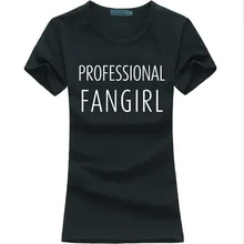 2016 summer Print Funny Women T-shirt Professional Fangirl cotton Casual tee Shirt Femme harajuku fashion brand kawaii punk tops