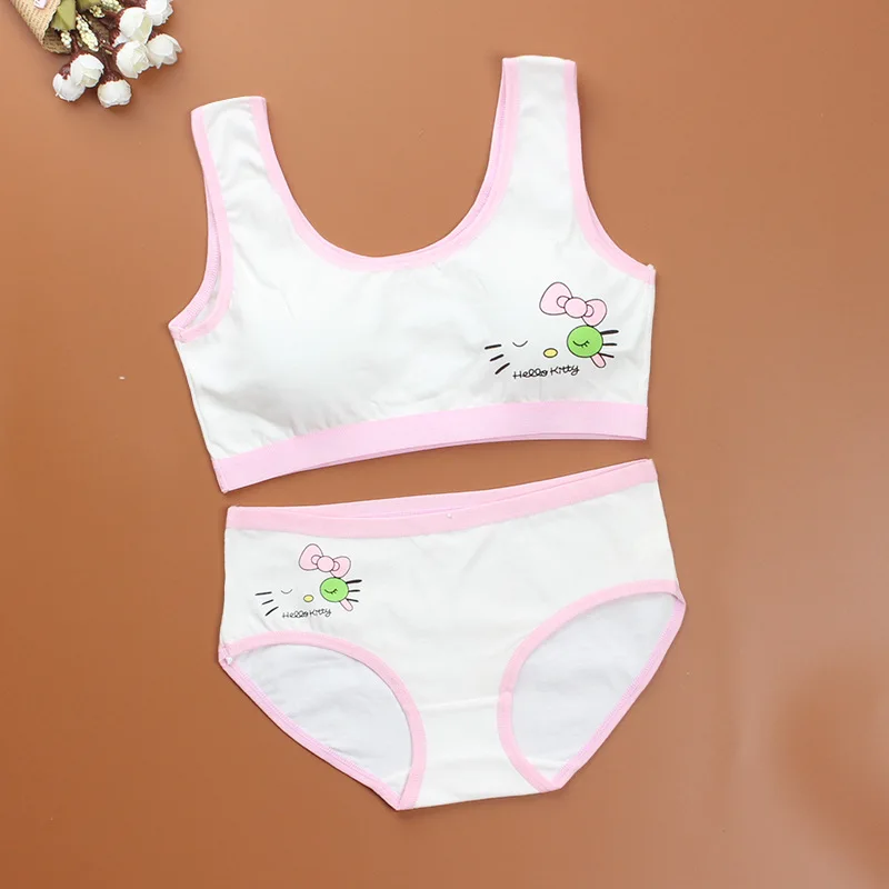 Buy Sport Teenage Underwear Bra Set Cartoon Lingerie