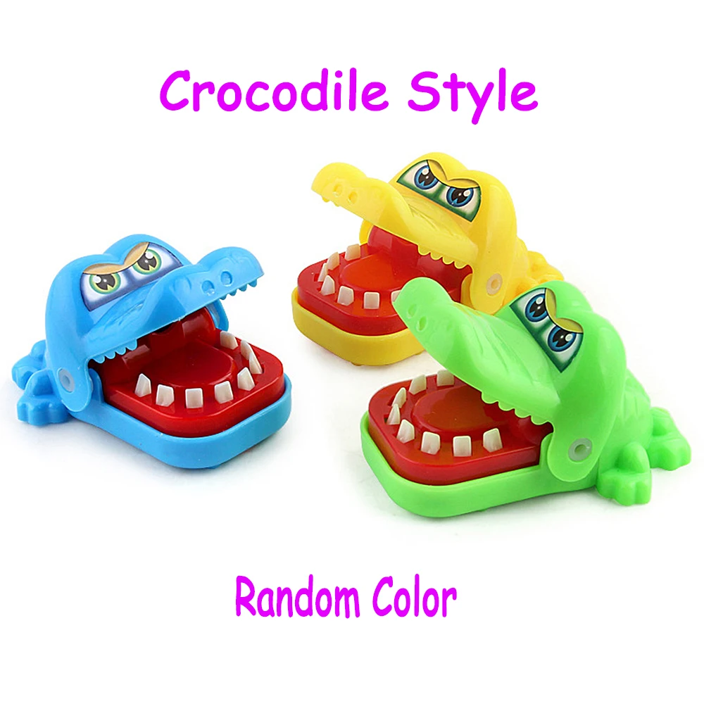 Крокодил Рот стоматолога укус палец игрушка Большой Крокодил тянет зубы бар игры игрушки дети смешные игрушки для детей подарок - Цвет: Crocodile Style