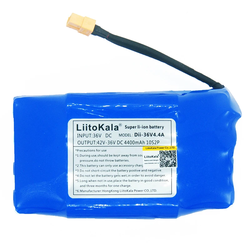 Умное устройство для зарядки никель-металлогидридных аккумуляторов от компании Liitokala: 36v батарея 10s2p аккумулятор 36В 4.4Ah литиевая батарея 4400 мА/ч, вагонетки с противовесом литий-ионный аккумулятор Встроенный bms