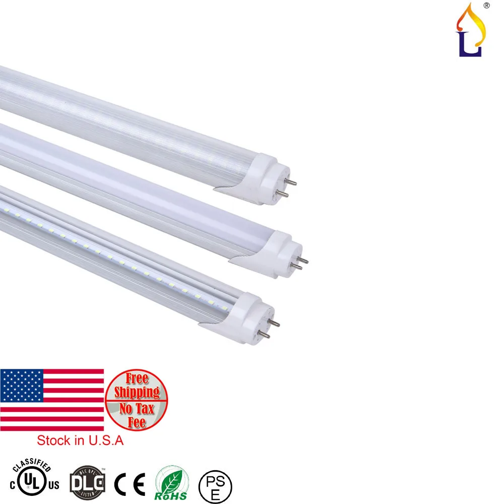 100pcs lot stock in USA UL DLC T8 font b LED b font font b Tube