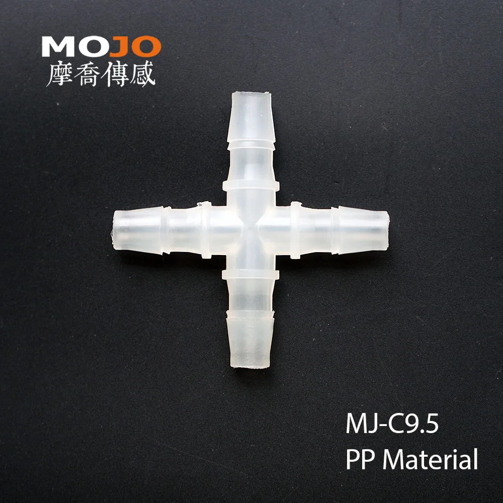 

2020 (10pcs/Lots) MJ-C9.5 PP material multiple pass pipe connectors 9.5mm four way Plastic hose joint pipe fitting