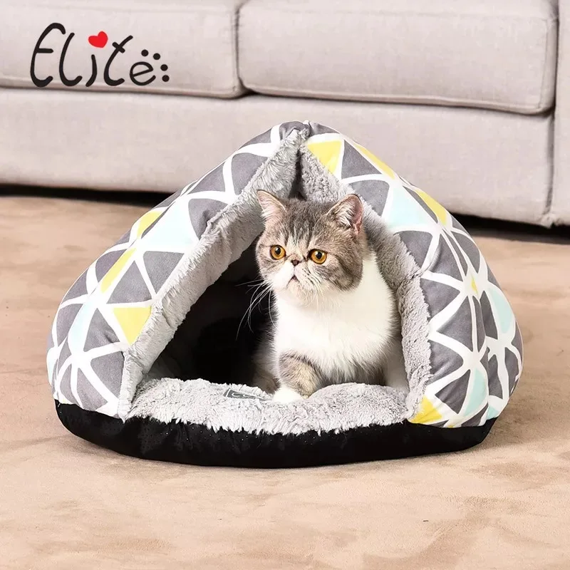 New Dog Small Pet Cat Supplies Cat House Pet Beds Soft Cat Sleep Beds
