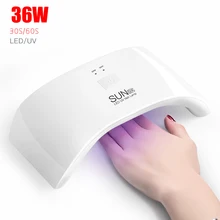 36 Вт автоматический Сенсор лампы для ногтей, УФ-лампы ногтей сушилка для УФ гель светодиодный гель для ногтей машина инфракрасный Сенсор таймер USB зарядка Sun9x