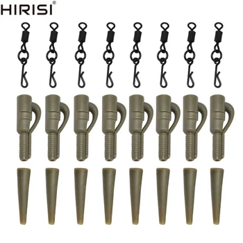 

45pcs Quick Change Swivels Carp Safety Lead Weights Clips Fishing Tackle Rigs