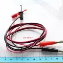 Горячая распродажа! тестовая линия, банановые пробки, поворотный тестовый крюк, мощность, красный и черный, 2 вилки поворот 2 крючка, длина шнура 1 м