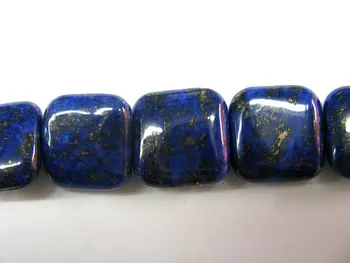 

genuine Lapis Lazuli Gemstone square lapis ,diamond square box bllue gold loose bead 10 12 16mm full strand