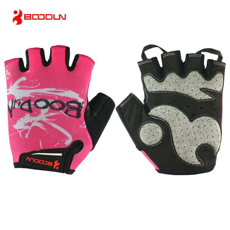 pink bike gloves