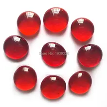 Красные стеклянные шарики 80 штук плоские бусины Галька Камни для вазы рыбы аквариума садовые украшения декоративное ремесло подарки стеклянный камень