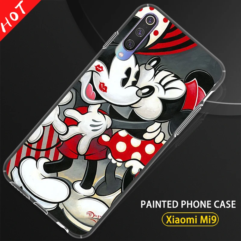 Xiaomi Mi 9 case cover Mickey Minnie Cartoon Silicone Soft TPU Cover For Xiaomi Mi9 Xiaomi 9 SE Case Phone Shell