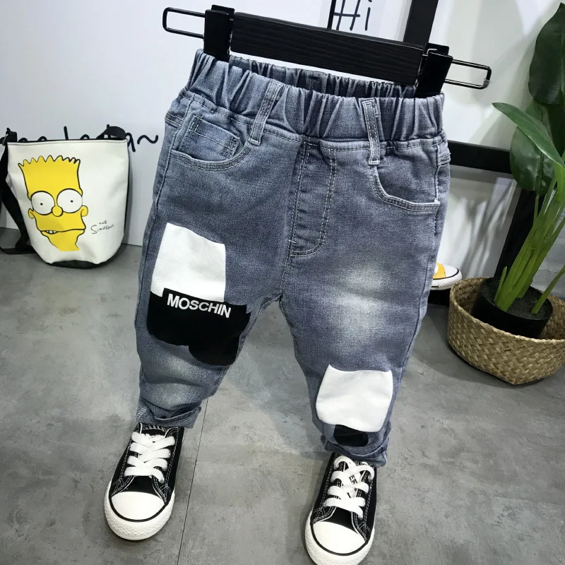 

High quality spring kids pants baby boys jeans children jeans for boys casual denim pants 2-6Years toddler clothing