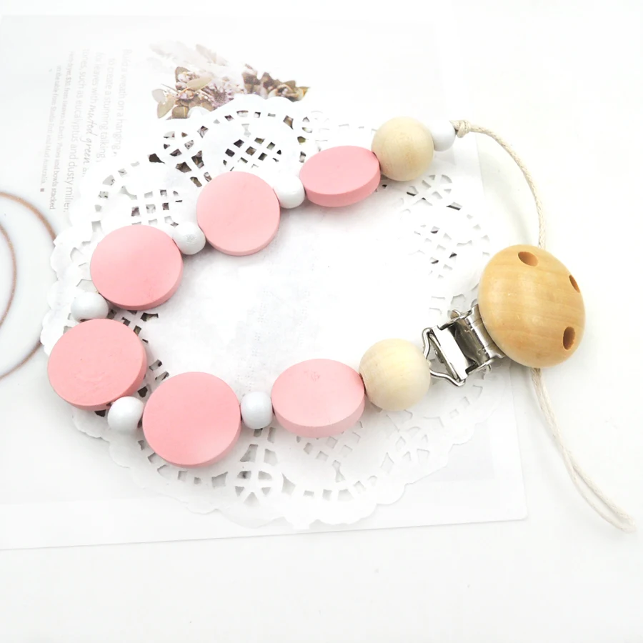 Плоские бусины для соски пустышки розовые синие и серые цвета|pacifier clips|pacifier clip