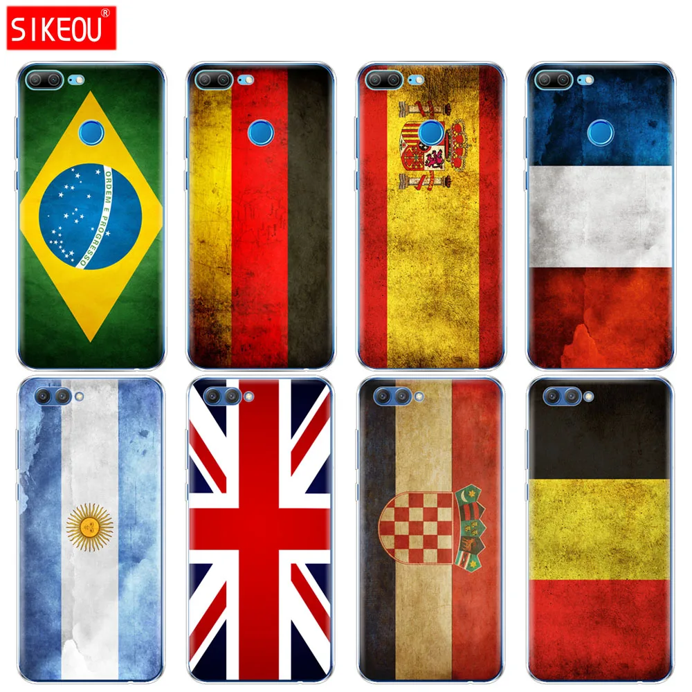 

Silicone Cover phone Case for Huawei Honor 10 V10 3c 4C 5c 5x 4A 6A 6C pro 6X 7X 6 7 8 9 LITE Brazil France Argentina Flag
