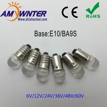 Top Fashion T4w Ba9s E10 Bulbs  Direct Selling Warm white Cars Cree Chip 2835 Smd Instrument Lights Light Sourse Car-styling