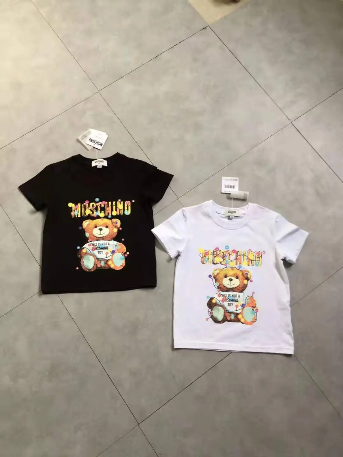 

Cute Bear Boys Girls T-shirts Cotton Quality Kids Tops Tees Children's Clothing