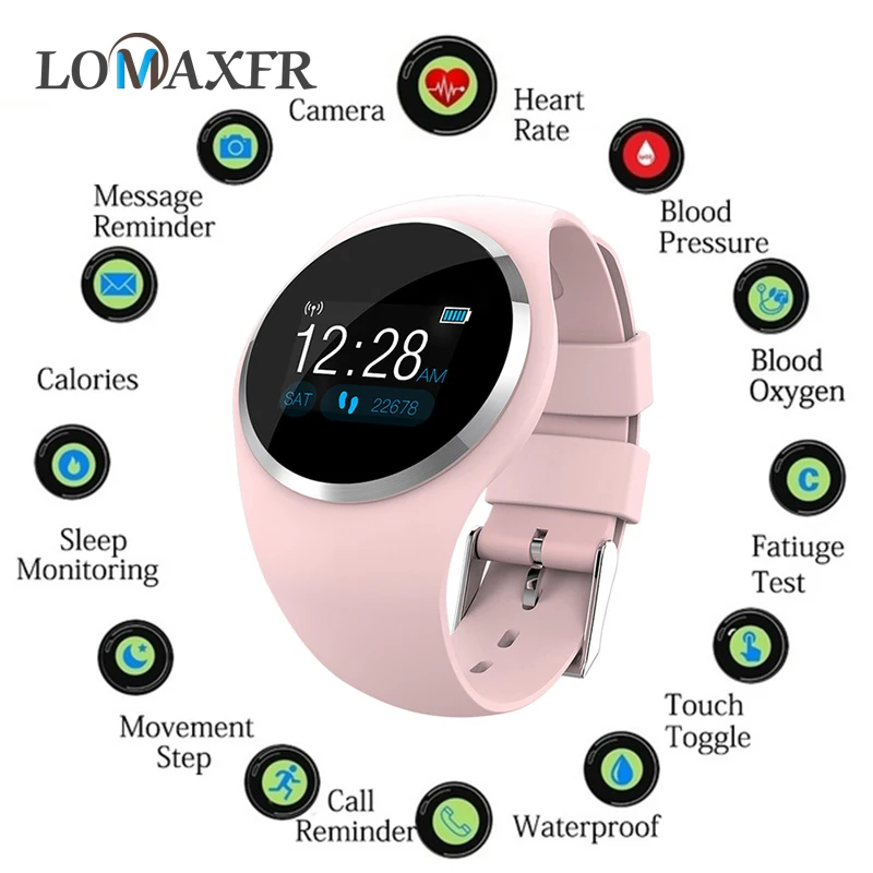 

Smart Watch Women Blood Pressure Oxygen Heart Rate Monitor Female Bluetooth Lady Sports Smartwatch Fitness Tracker For Android