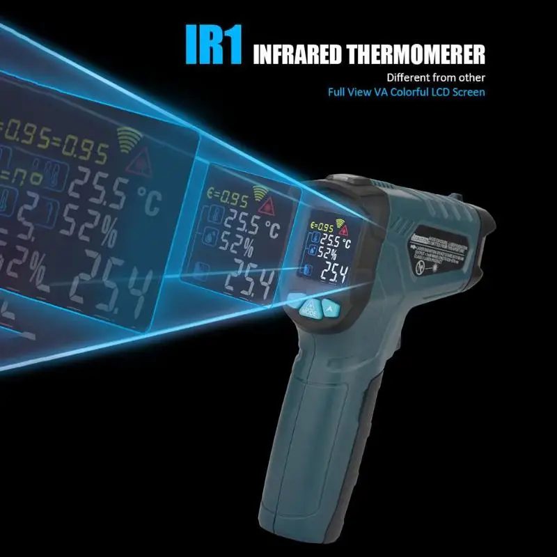 IR01 цифровой инфракрасный термометр гигрометр Измеритель температуры и влажности ручной пистолет температуры