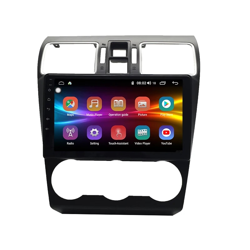 Sale 1 din android 9.0 8-core 4+64G IPS Screen car radio gps navigation Multimedia Player for Subaru WRX 1