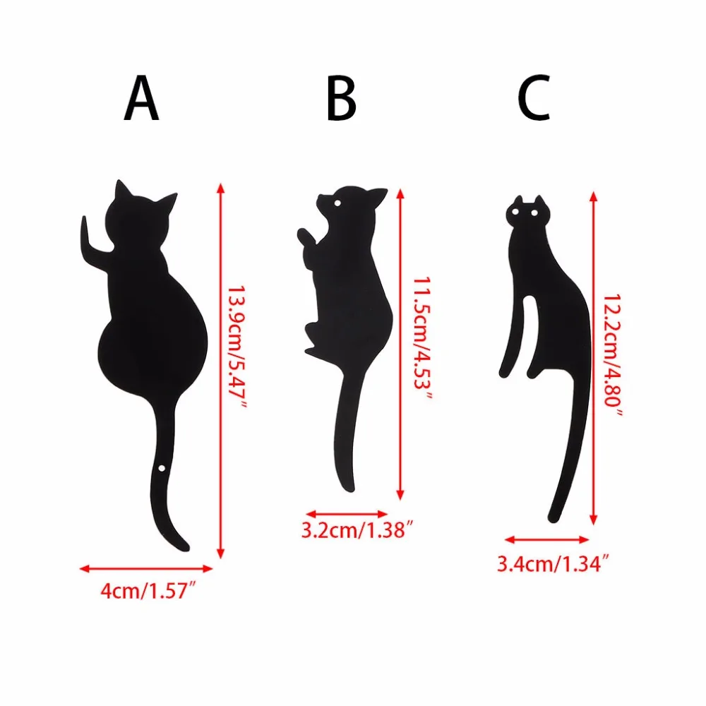 3 шт. вешалка для ключей в форме кошачьего хвоста кухонный металлический крючок держатель для ключей настенная дверная вешалка декоративная