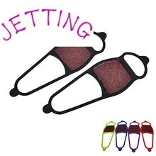 Струйный Silcone Противоскользящий башмак ботинок Захваты ледяные бутсы шипы снег захват Нескользящие кошки ледяной захват случайный цвет