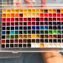 139 цветная однотонная Акварельная палитра художника для торта, студенческое Искусство Набор для рисования, совместимый с schmincke 0,5 мл 2 мл загрузка