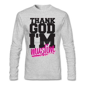 

Cotton T-Shirt Adult Discount Thank God I'm Muslim T Shirts Teenage Pp Printed Tee Shirts