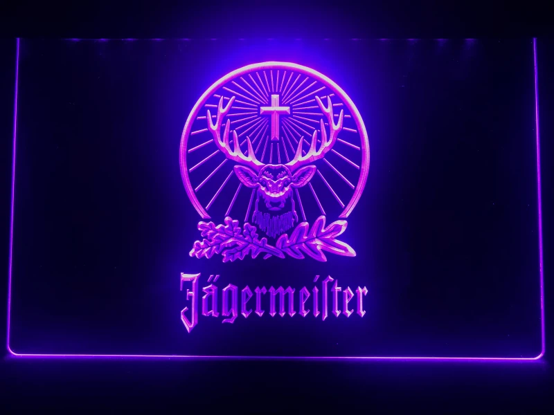 R001 Jagermeister светодиодный неоновый светильник с головой оленя