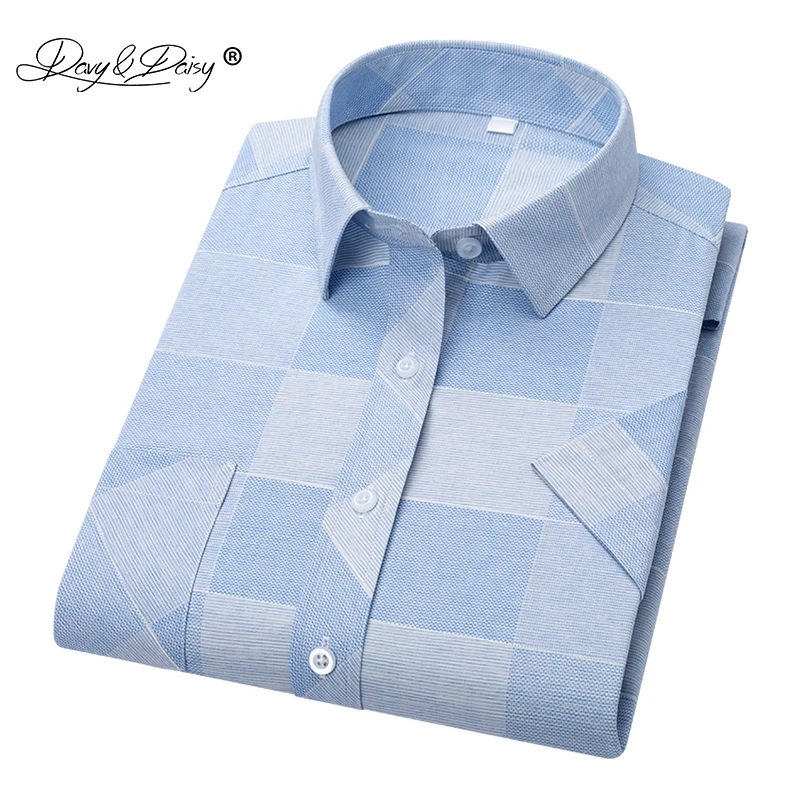 

DAVYDAISY 2019 New Arrival High Quality Summer Men Shirt Short Sleeve Shirts Man Print Shirt Male Brand Soft Clothes DS319