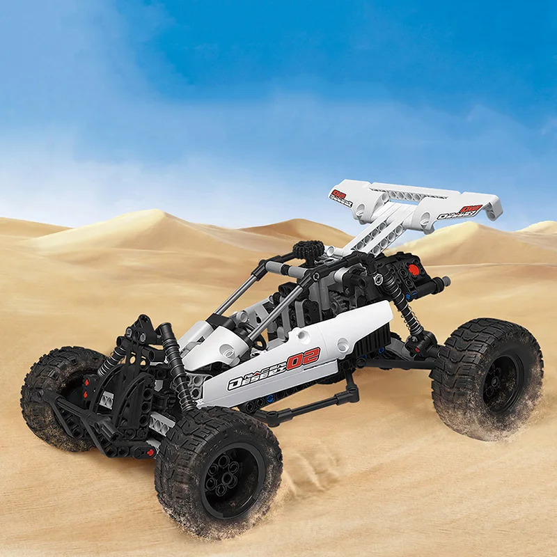 

Xiaomi Desert Racing Car Building Blocks Set Cylinder Piston Linkage System Independent Suspension Non-Slip Wear-Resistant Tire
