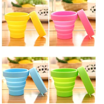

200pcs Portable Silicone Retractable Folding Water Bottle Outdoor Travel Telescopic Collapsible Soft Drinkware