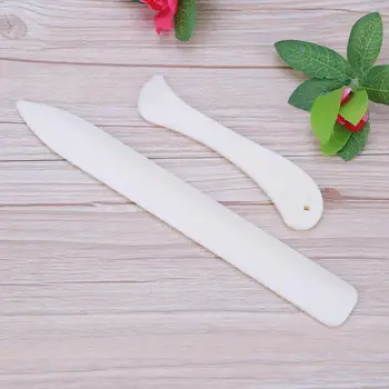 

2pcs/set Paper Creaser for DIY Scrapbooking Card Making Photo Album Paper Folding Tool Crafts Edge Side Slicker Letter Opener