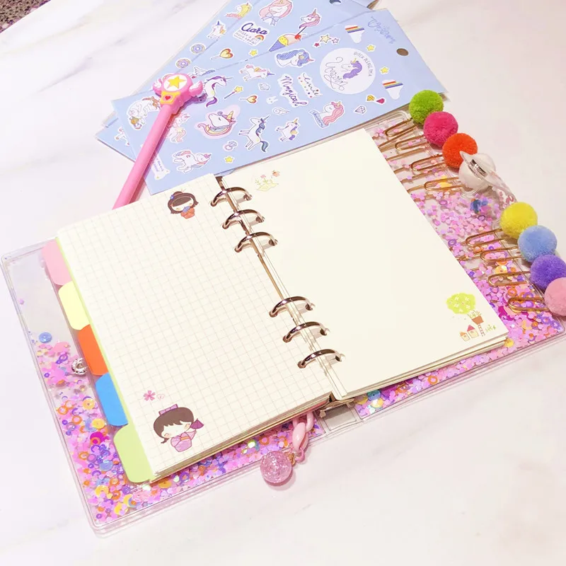 Network red INS pink girl heart book creative cute living page hand book travel notes checkered book stationery