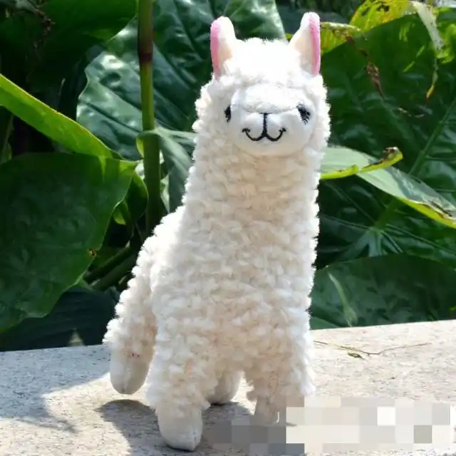 white llama plush
