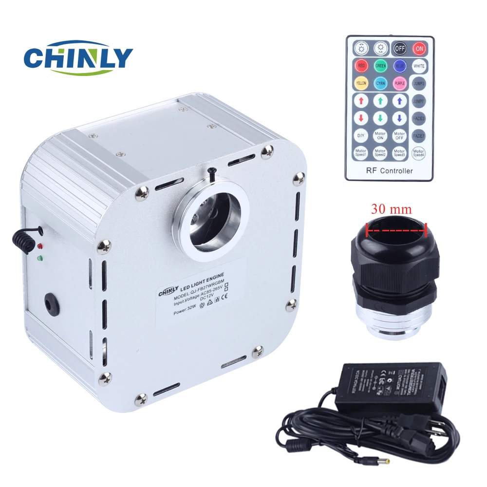

32W Twinkle RGB LED Fiber Optic Light +24key remote