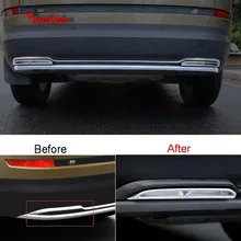 Tonlinker Adesivi Copertura per SKODA KODIAQ 2017-18 Styling Auto 2 pz ABS Cromato Esterno Coda gola di Copertura Decorazione adesivi