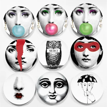 

Blowing Bubbles Girl Plate Wall Painting Decorative Dish Ceramic Artistic Craft Desk Creative Diy Design Classical Adornment