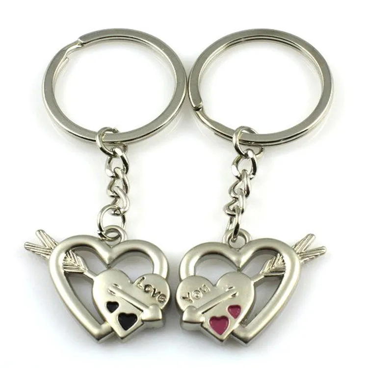 

Love Keychain Couple Cute Women Men Car Key Chain Pendant Keyring Cover Holder Purse Handbag Bag Charm Trinket Chaveiro Llaveros