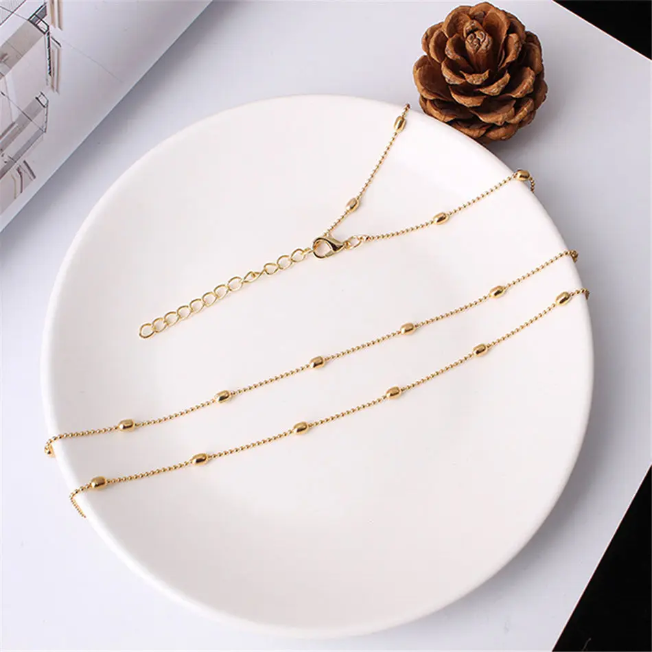 

PENGBIN Summer Leisure Body Clothing Chain Copper Bead Chain Simple Waist Chain Women Beach Bikini Jewelry Accessories