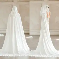 Скромная шелковая сатиновая шаль для невесты Болеро шаль плащ кружевное на заказ развертки поезд Свадебная накидка